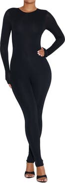 Naked Wardrobe Long Sleeve Catsuit