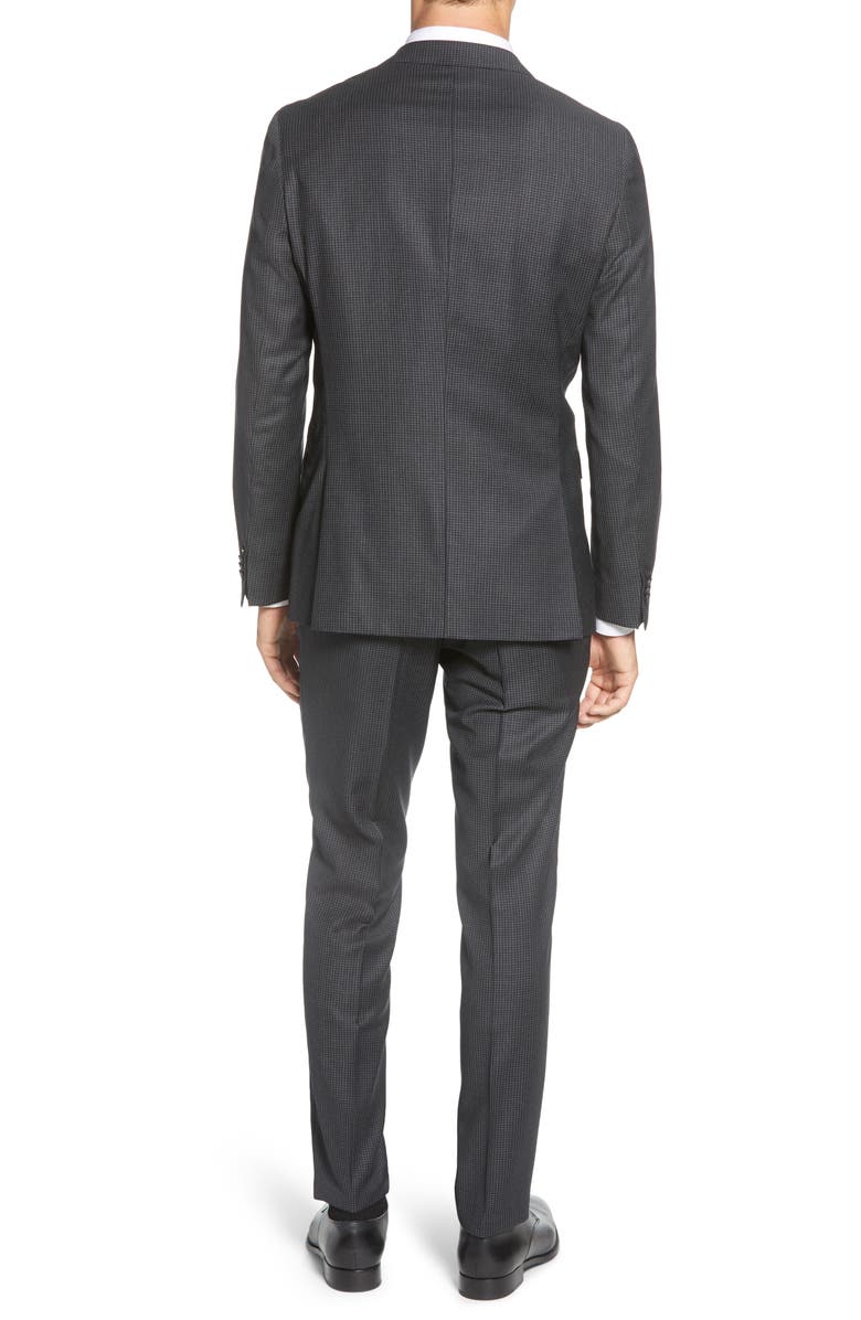 BOSS Novan/Ben Trim Fit Houndstooth Wool Suit, Alternate, color, 