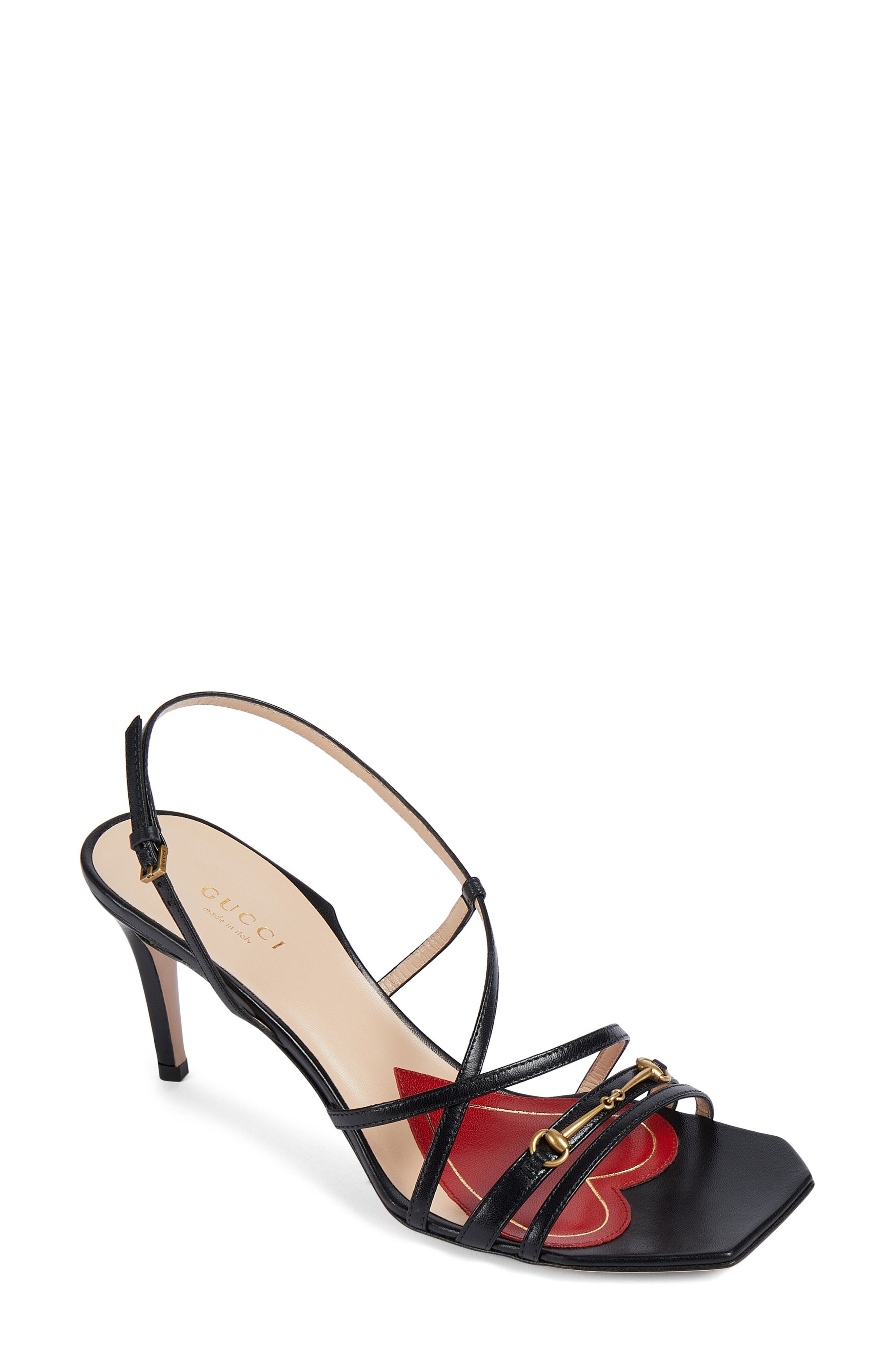 Gucci Victoria Strappy Horsebit Sandal, Main, color, 