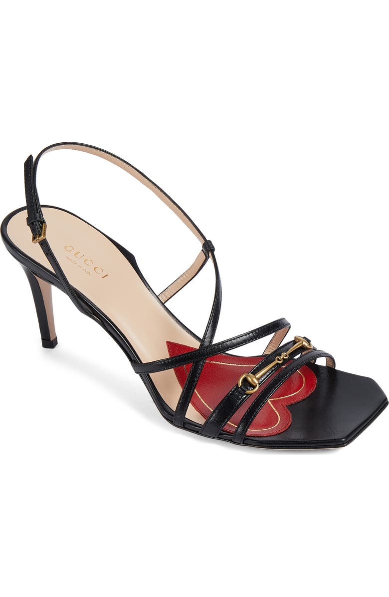 Gucci Victoria Strappy Horsebit Sandal, Main, color,