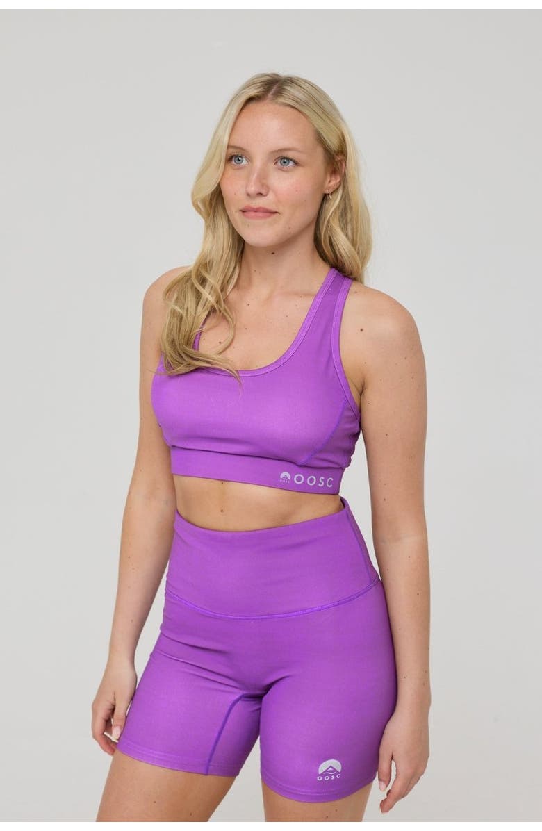 OOSC High Support Elite Crossback Sports Bra - Purple, Alternate, color, Purple