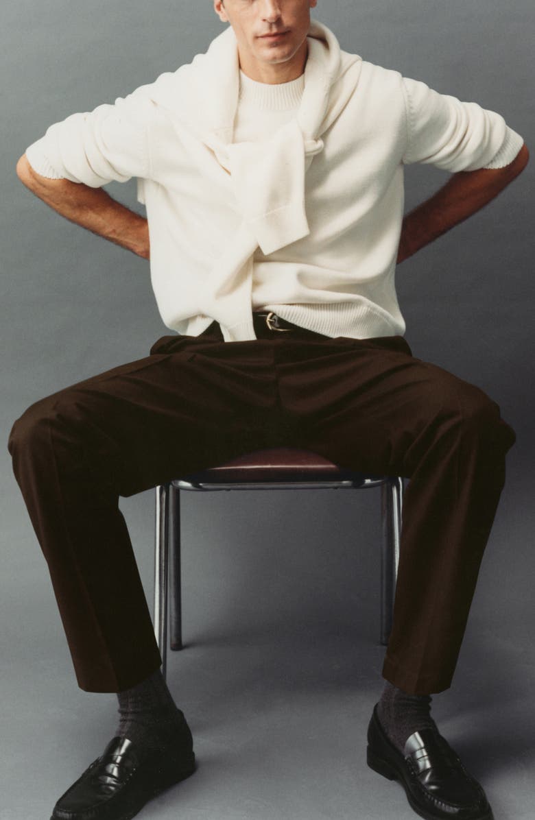 MANGO Mock Neck Fine Knit Sweater, Alternate, color, 