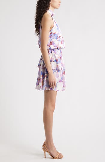 Tiered Halter Minidress
