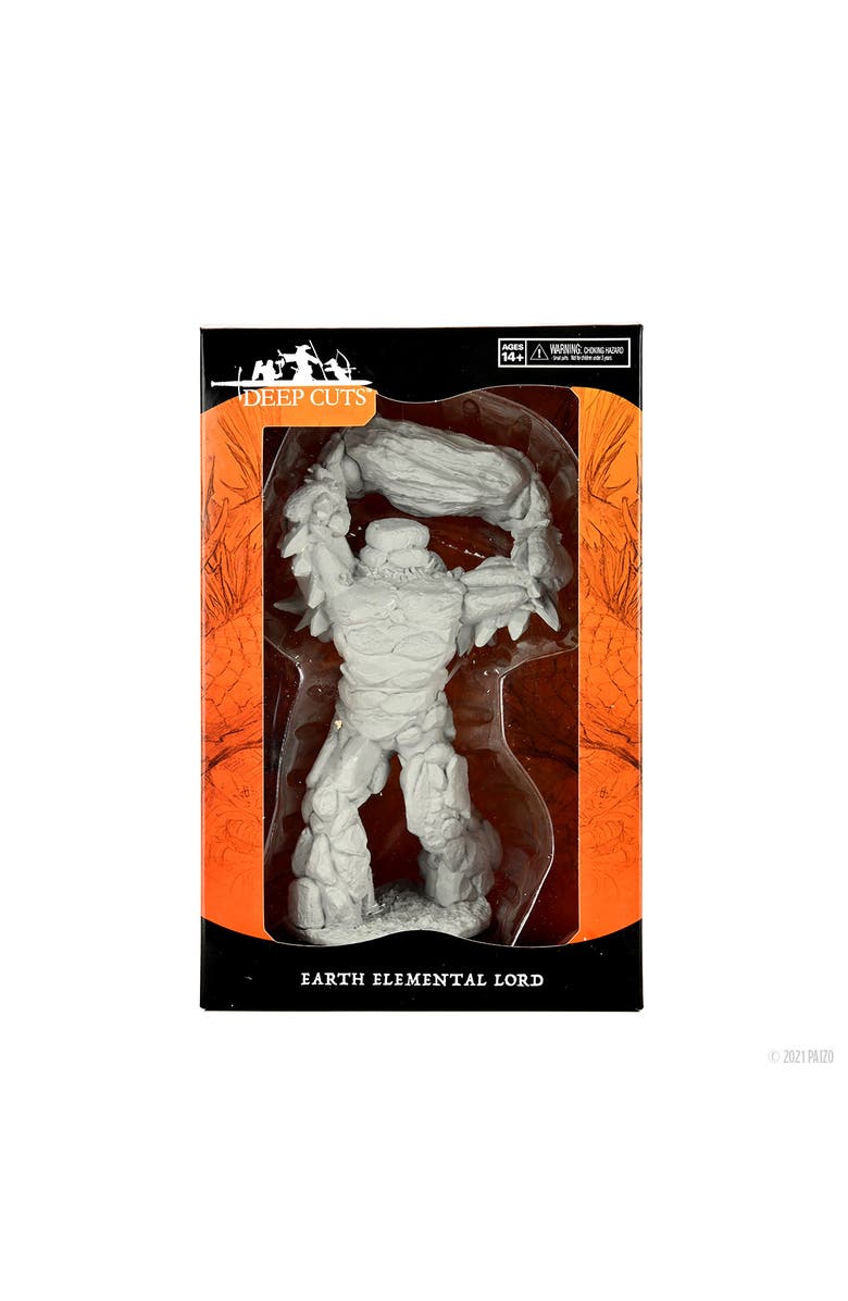 WizKids Games Pathfinder Deepcuts Earth Elemental Lord Figure, Main, color,