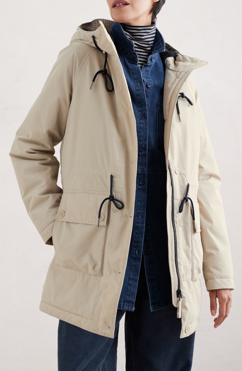 Seasalt Cornwall Cliff Castle Waterproof Hooded Coat, Main, color,