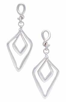 SAACHI Double Diamond Drop Earrings