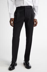 Dolce&Gabbana Classic Wool Blend Gabardine Tuxedo Pants