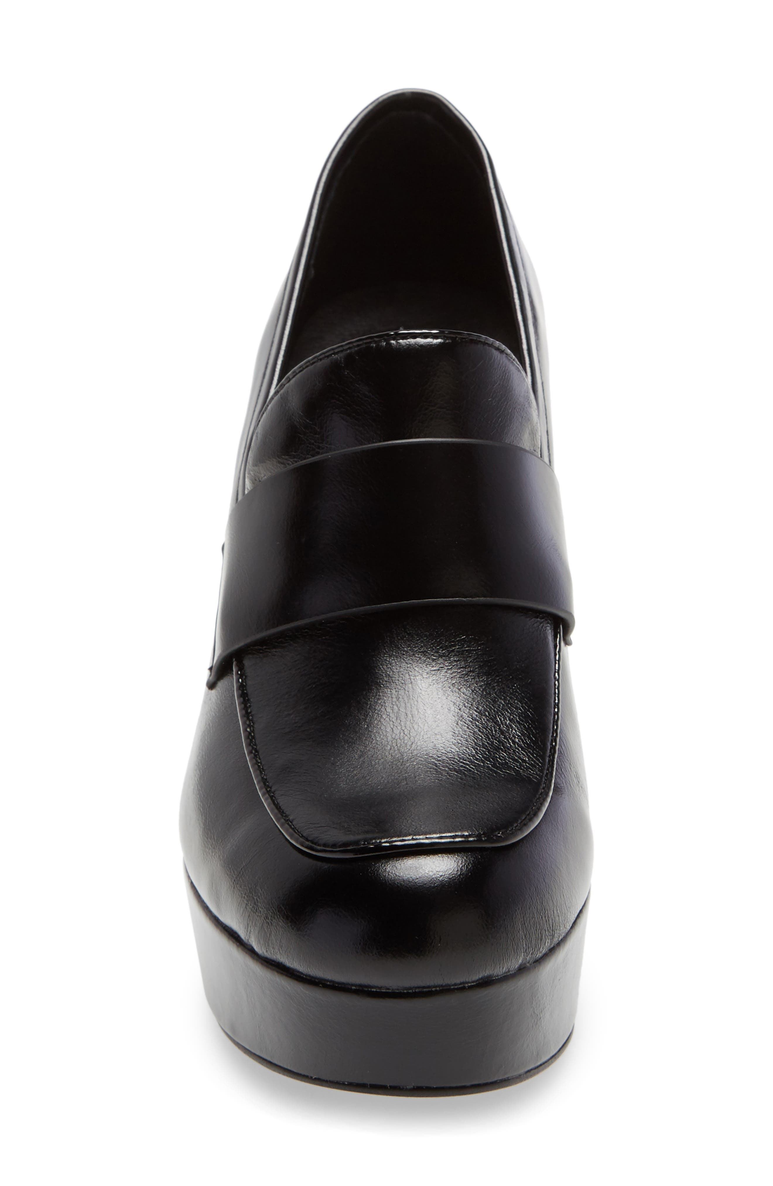 Scholar Platform Loafer, Alternate, color, BLACK
