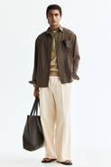 H&M Loose-fit linen-blend pants