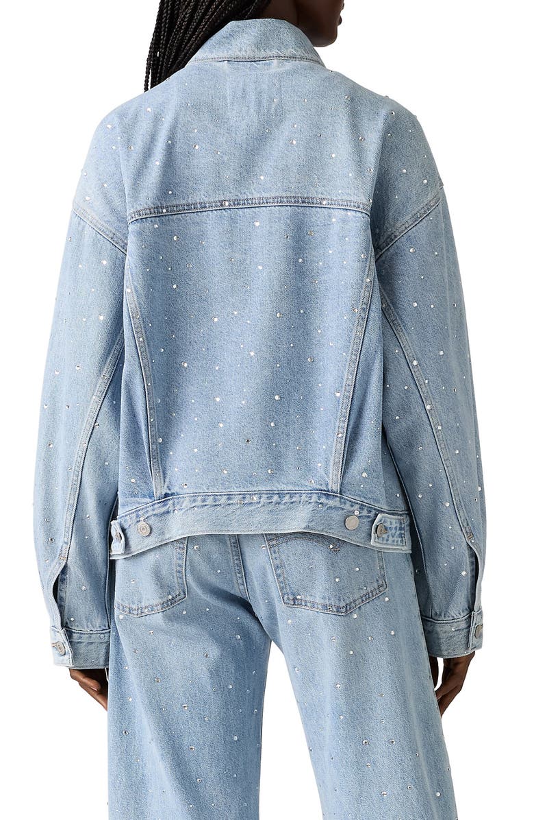 Levi's '90s Rhinestone Embellished Denim Trucker Jacket, Alternate, color, Dazzle Me Trucker