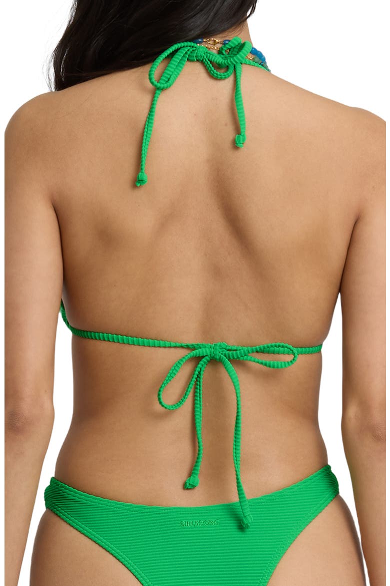 Tanlines Rib Triangle Bikini Top, Alternate, color, SUMMER GREEN