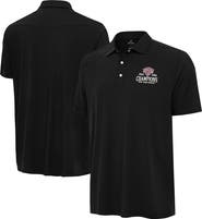 ANTIGUA Men's Antigua Black New York Knicks 2026 NBA Finals Champions Wordmark Western Polo