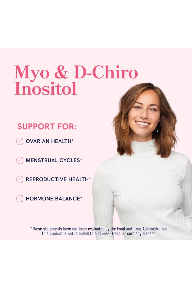Myo & D-Chiro Inositol Fertility Support Beadlets, 120ct, Alternate, color, No Color