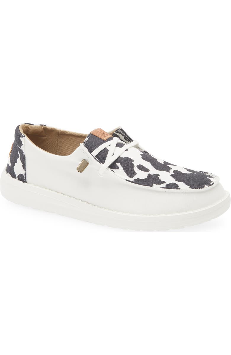 Hey Dude Wendy Animal Print Slip-On Moc Toe Shoe, Main, color,
