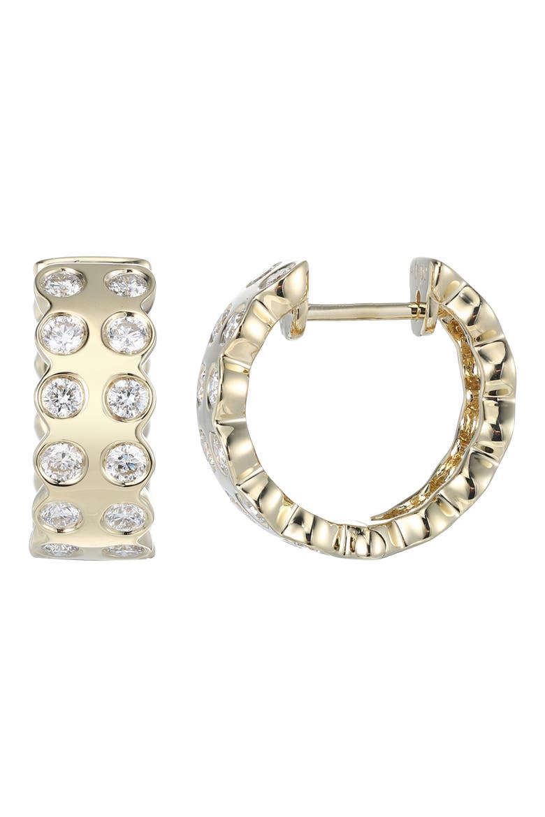 Leggo 2.0 Small Diamond Hoop Earrings, Main, color, GOLD