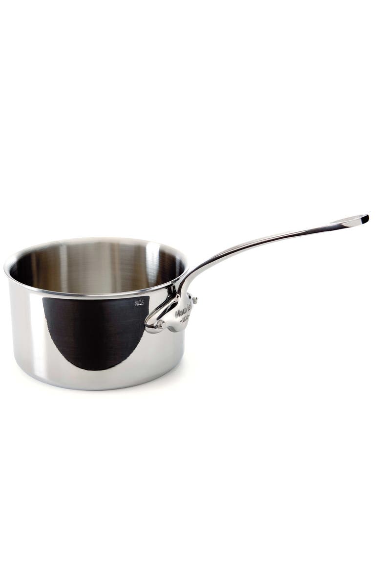 Mauviel M'Cook 3.6 qt Stainless Steel Saucepan, Main, color, Silver