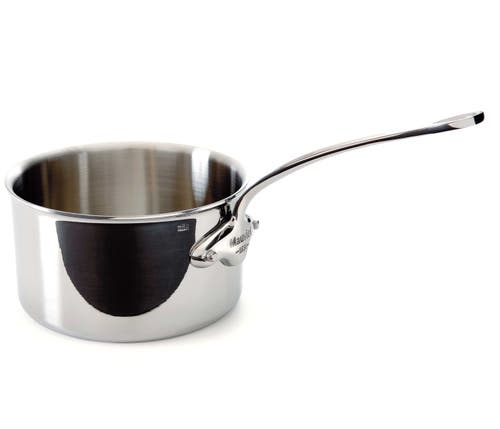 Mauviel M'cook 3.6 Qt Stainless Steel Saucepan In Silver