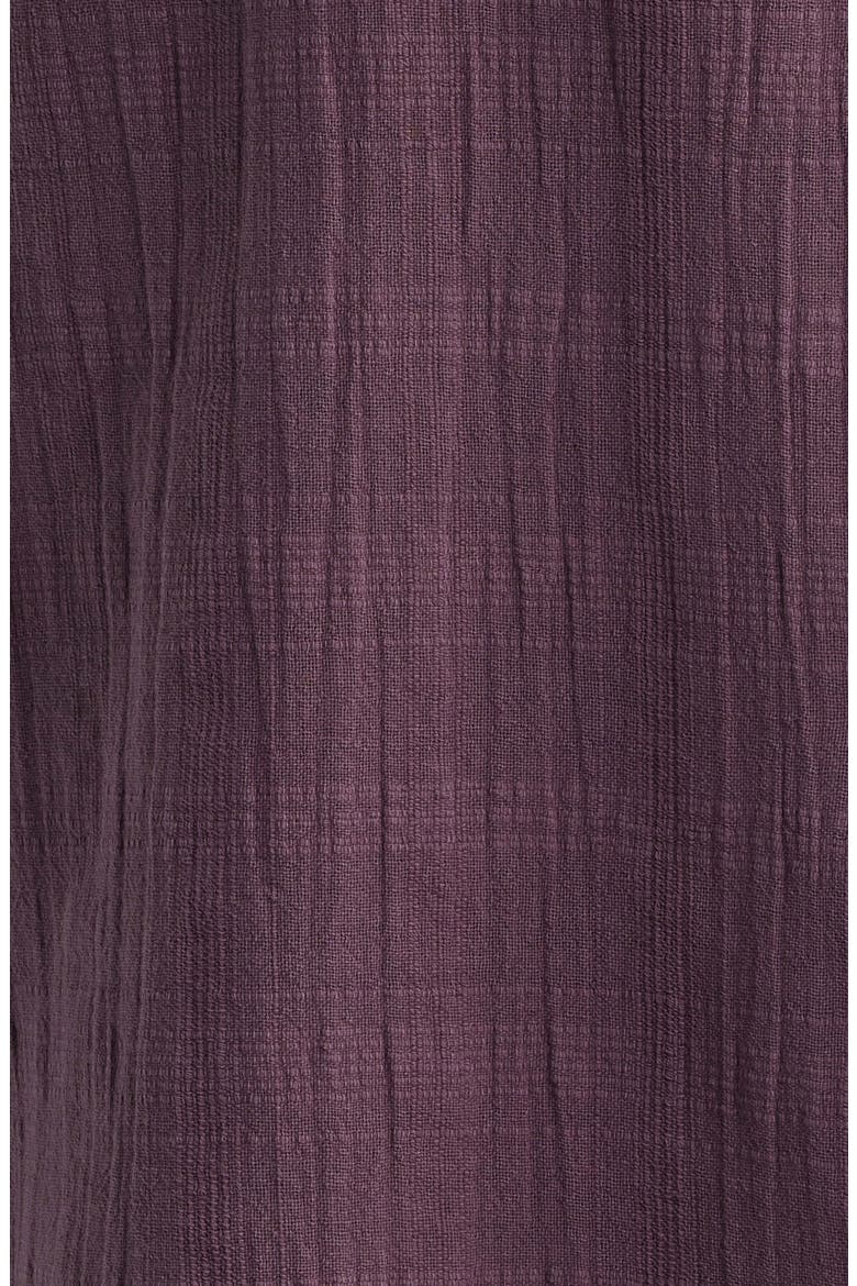Washed Dobby Check Cotton Seersucker Camp Shirt, Alternate, color, WASHED PURPLE