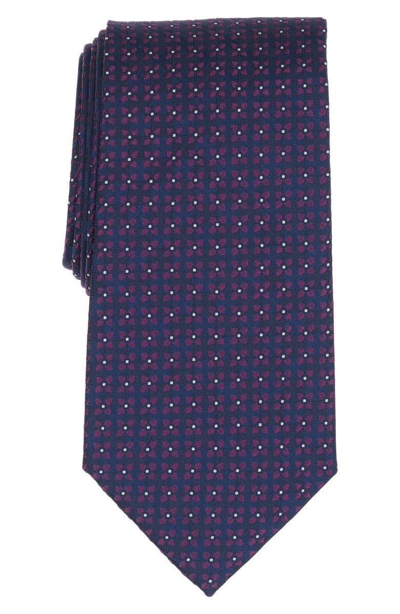 Brooks Brothers Tight Neat Floral Silk Blend Tie, Alternate, color, 