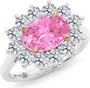 HauteCarat Princess Cut Lab Grown Diamond Engagement Ring