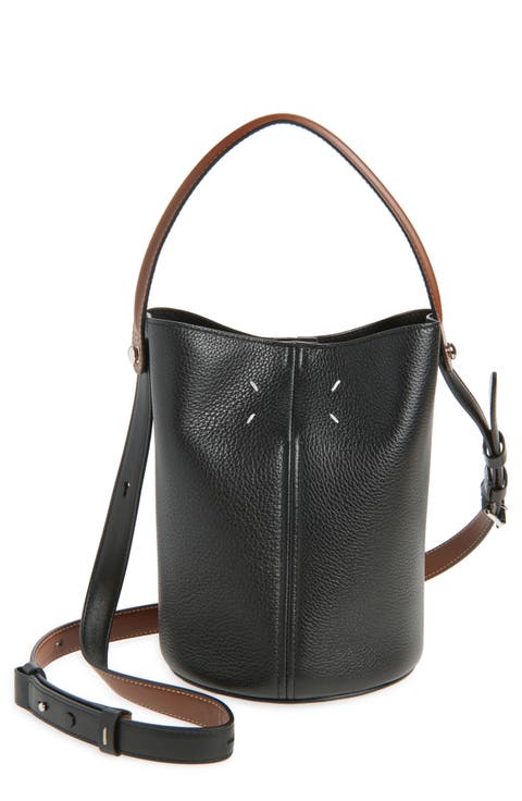 Dress-Age Leather Bucket Bag