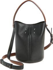 Maison Margiela Dress-Age Leather Bucket Bag