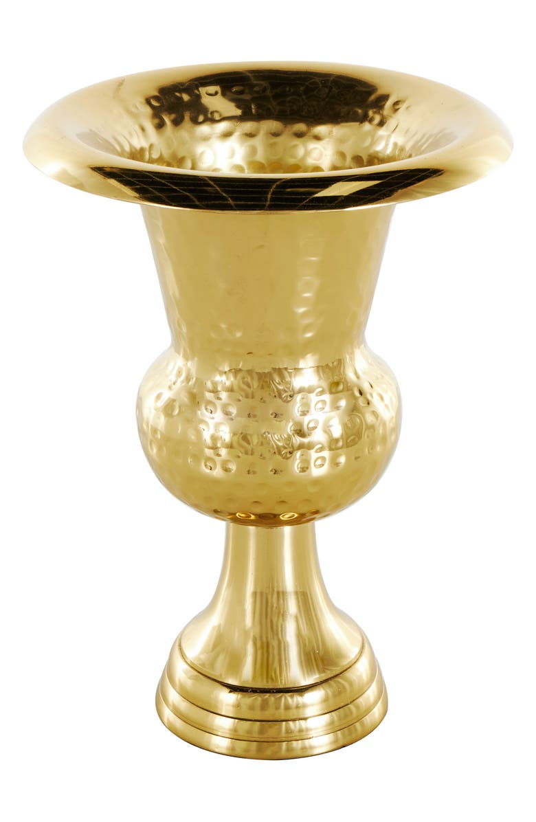 VIVIAN LUNE HOME Aluminum Vase, Alternate, color, Gold