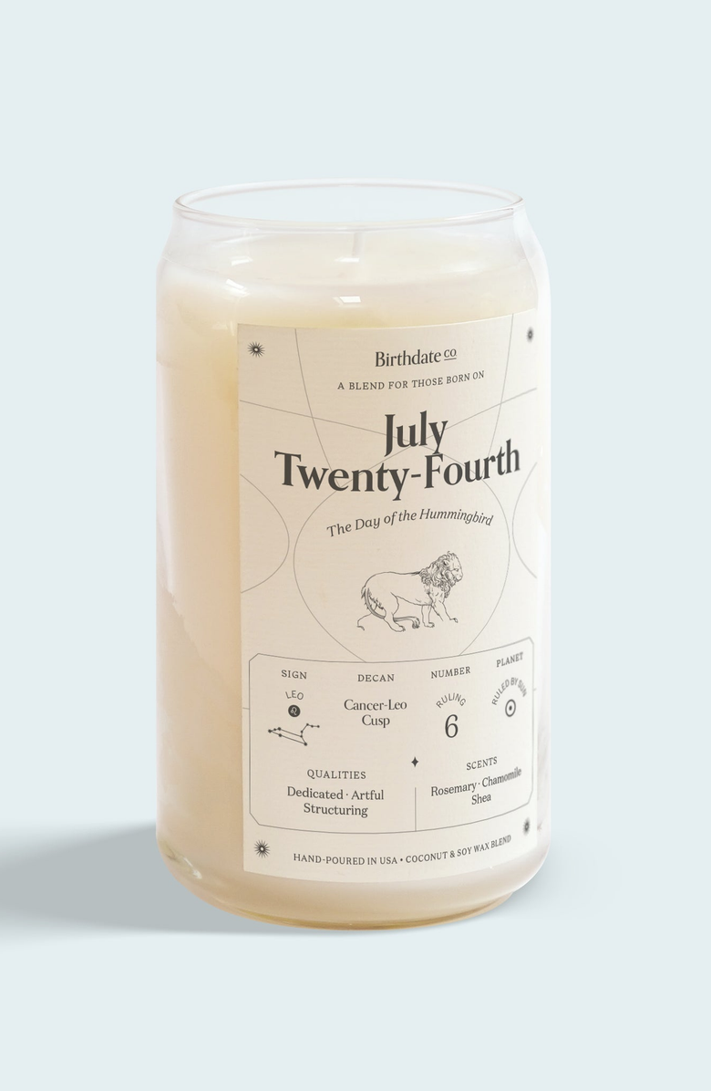 Birthdate Co. The July Birthday Candle, Main, color,