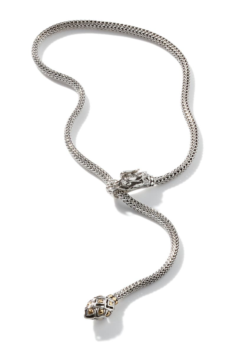 Naga Y-Necklace, Alternate, color, SILVER AND GOLD