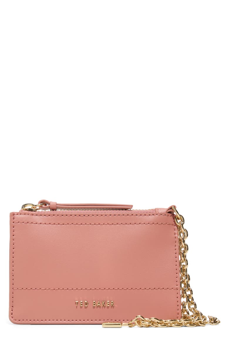 Sutton Charm Wallet, Main, color, DARK ROSE