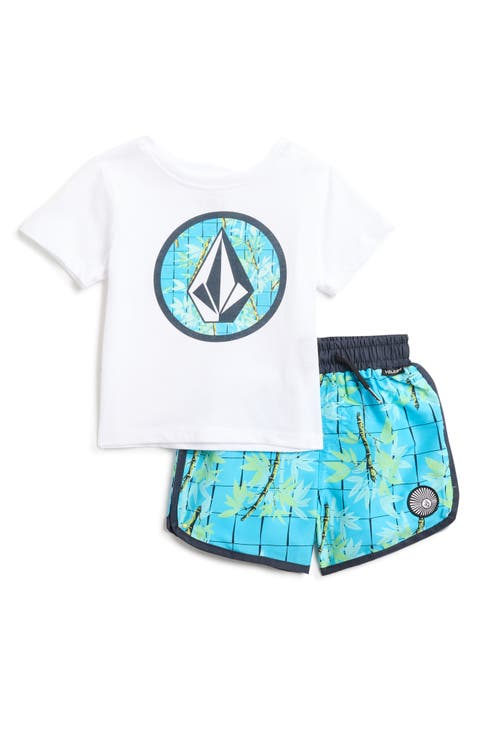 Jersey Graphic T-Shirt & Swim Shorts Set (Baby)