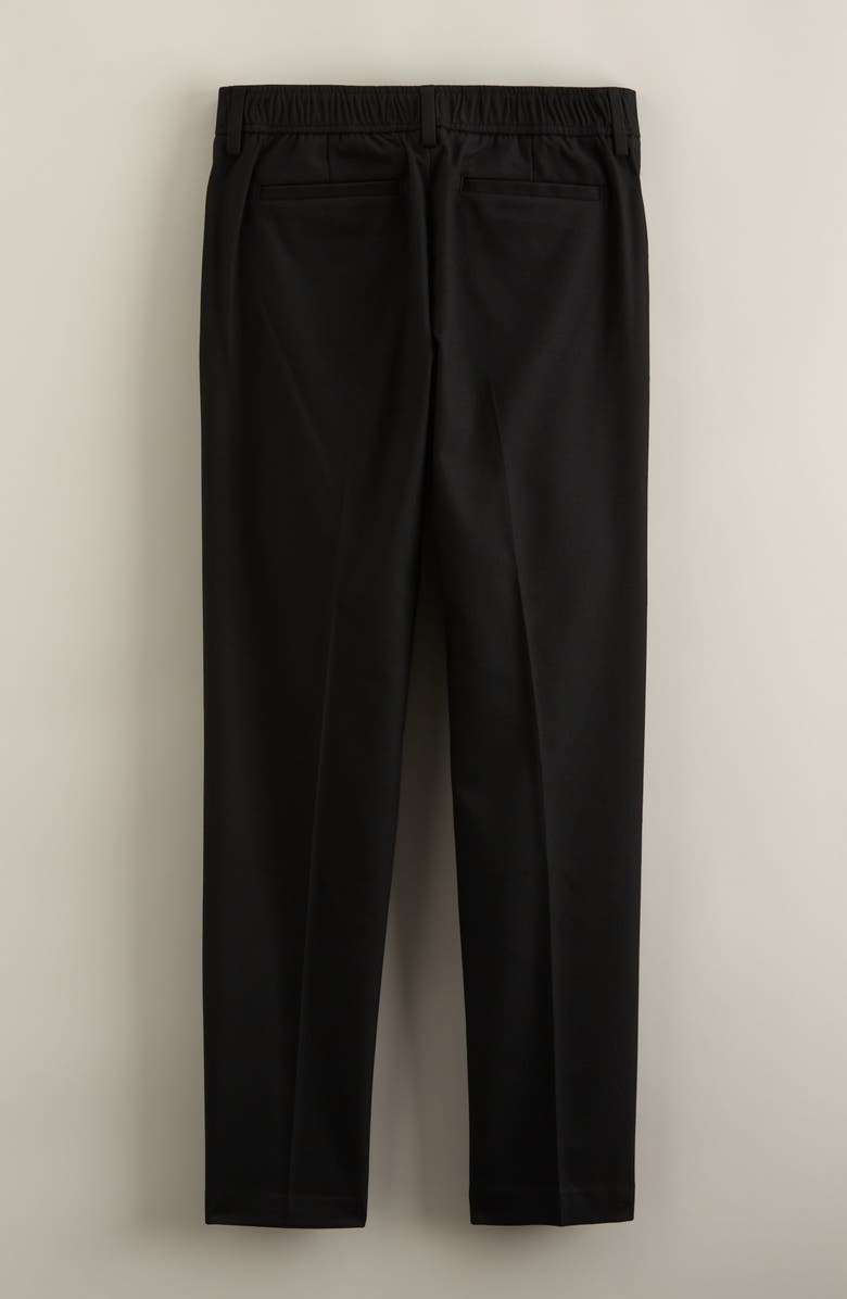 Nordstrom Kids' Flat Front Stretch Dress Pants, Alternate, color, Black