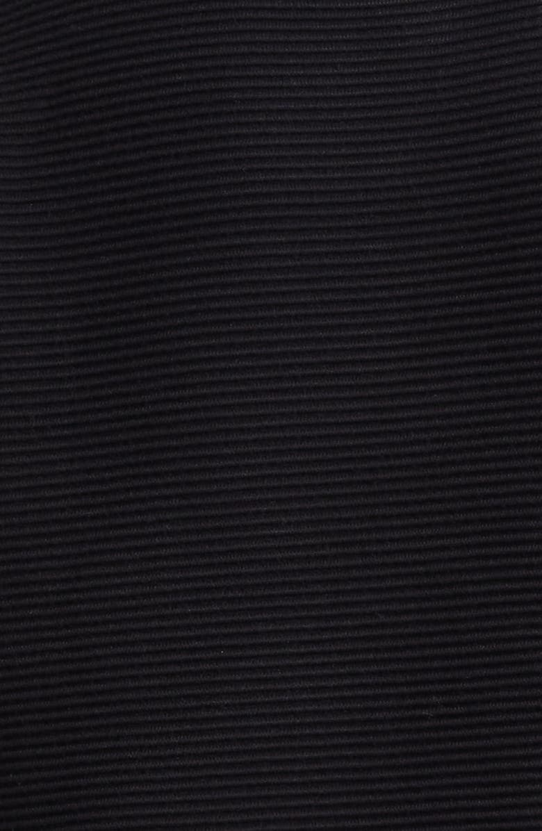 Emporio Armani Oversize Fringe Trim Jacket, Alternate, color, Black