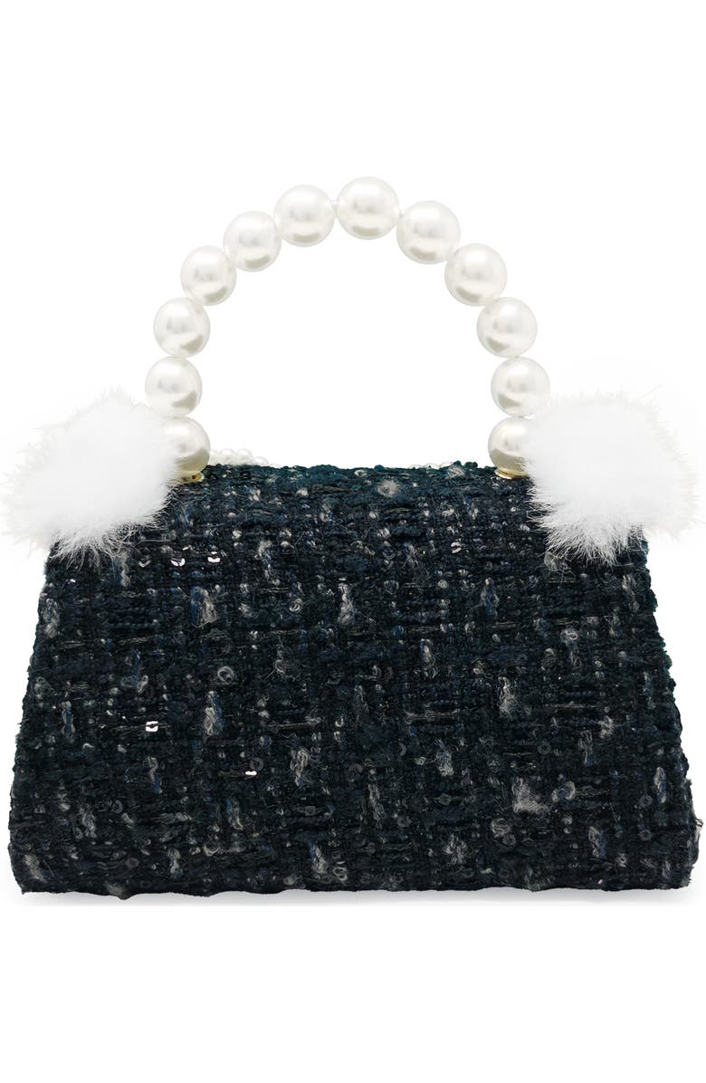Puttisu Handbag - Pearl Ribbon, Alternate, color, Noir Tweed