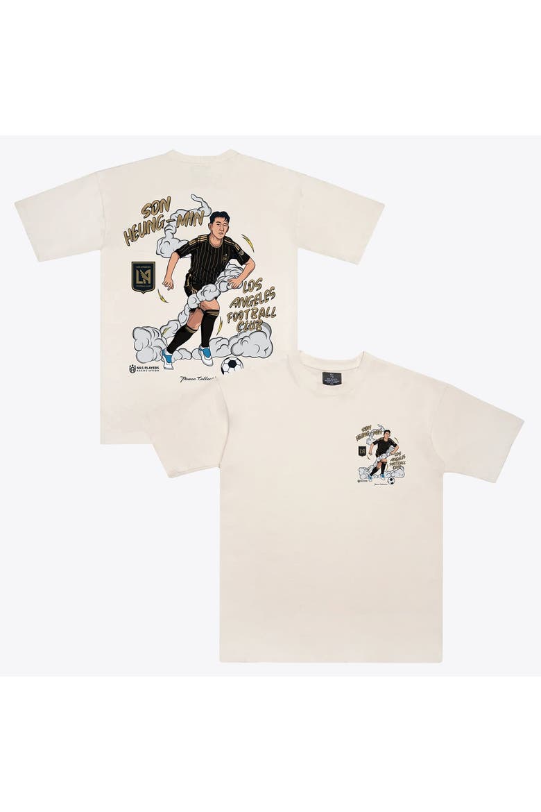 Unisex Peace Collective Son Heung-Min Cream LAFC Player Graphic Premium T-Shirt, Main, color, Cream