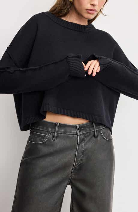 Good American Cozy Crewneck Sweater