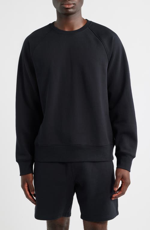 Zella Vital Fleece Sweatshirt in Black Caviar 