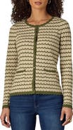 Wit & Wisdom Stripe Round Neck Cardigan