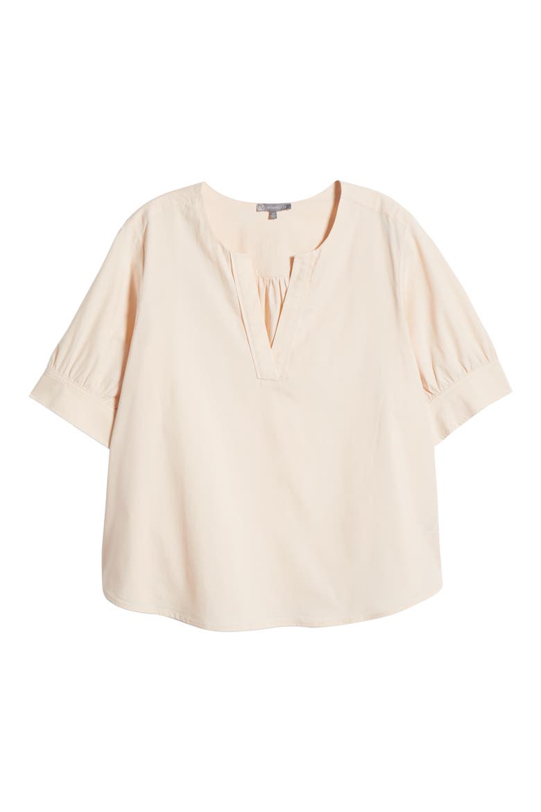 Cuffed Elbow Sleeve Top, Alternate, color, STONE