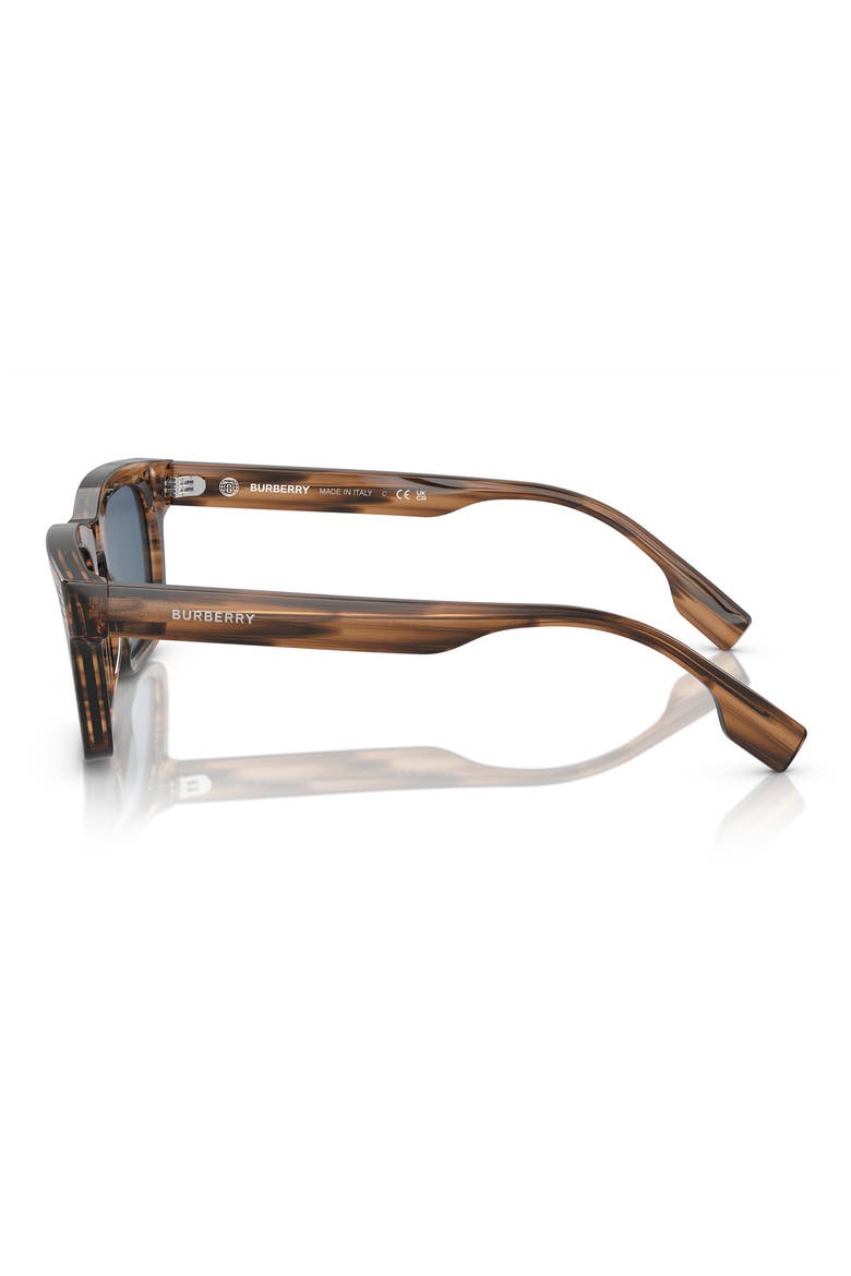 51mm Rectangular Sunglasses, Alternate, color, BROWN
