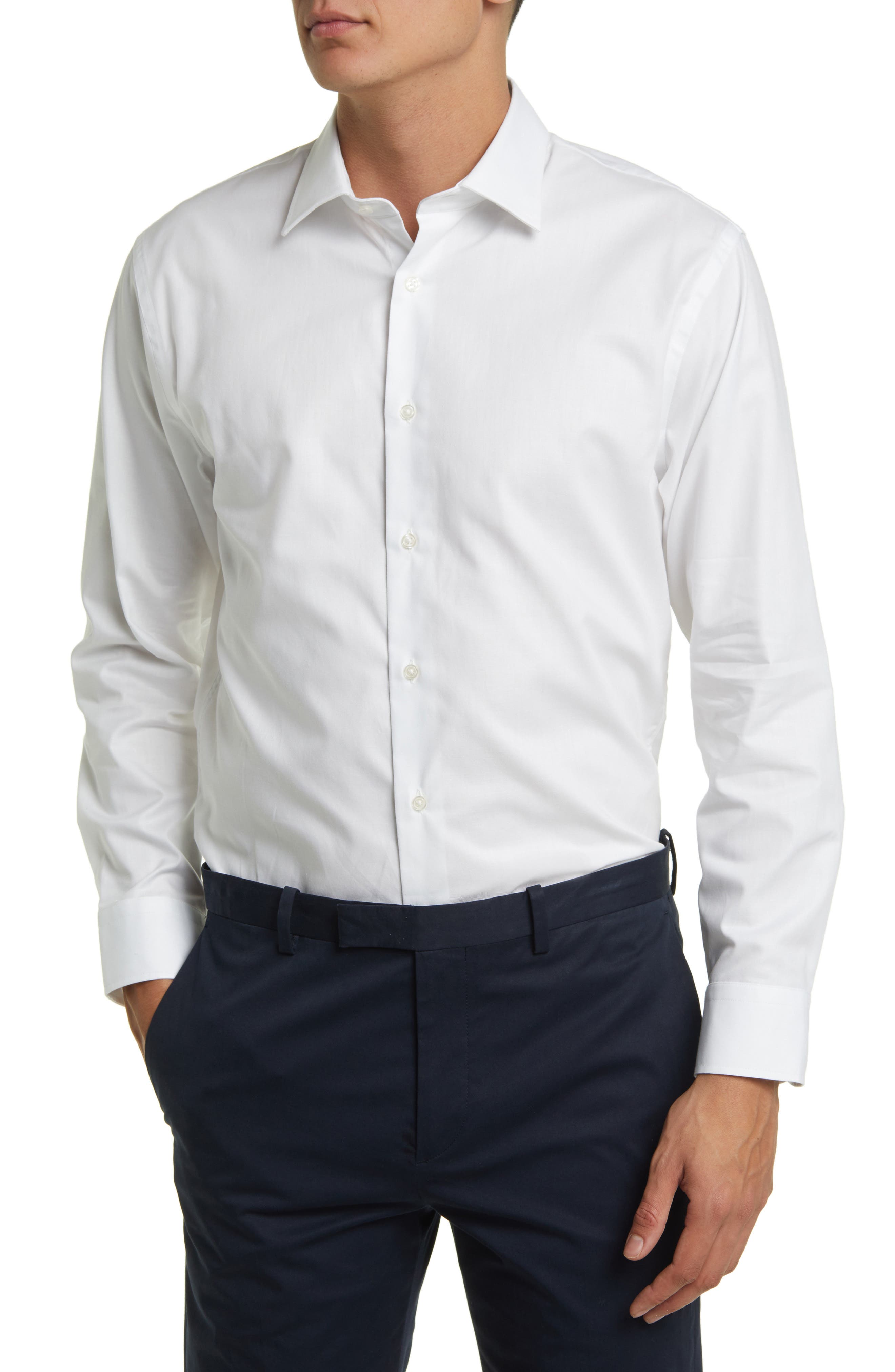 nordstrom trim fit performance dress shirt product info and reviews Trim Fit Check Premium Performance Twill Dress Shirt (Men)