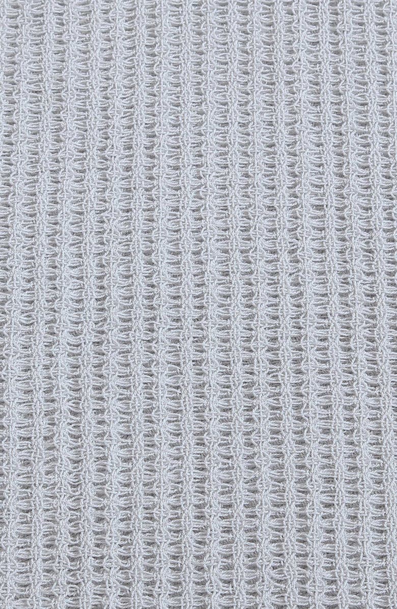 Calvin Klein Home Cotton Honeycomb Weave Blanket, Alternate, color, Light Pastel Blue