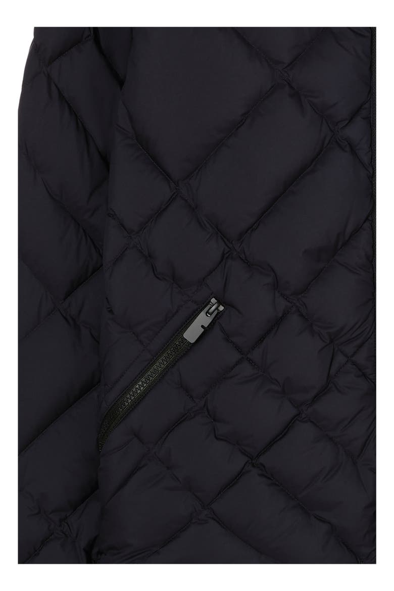 Check-stitch Nylon Doversgreen Puffer Jacket, Alternate, color, Navy