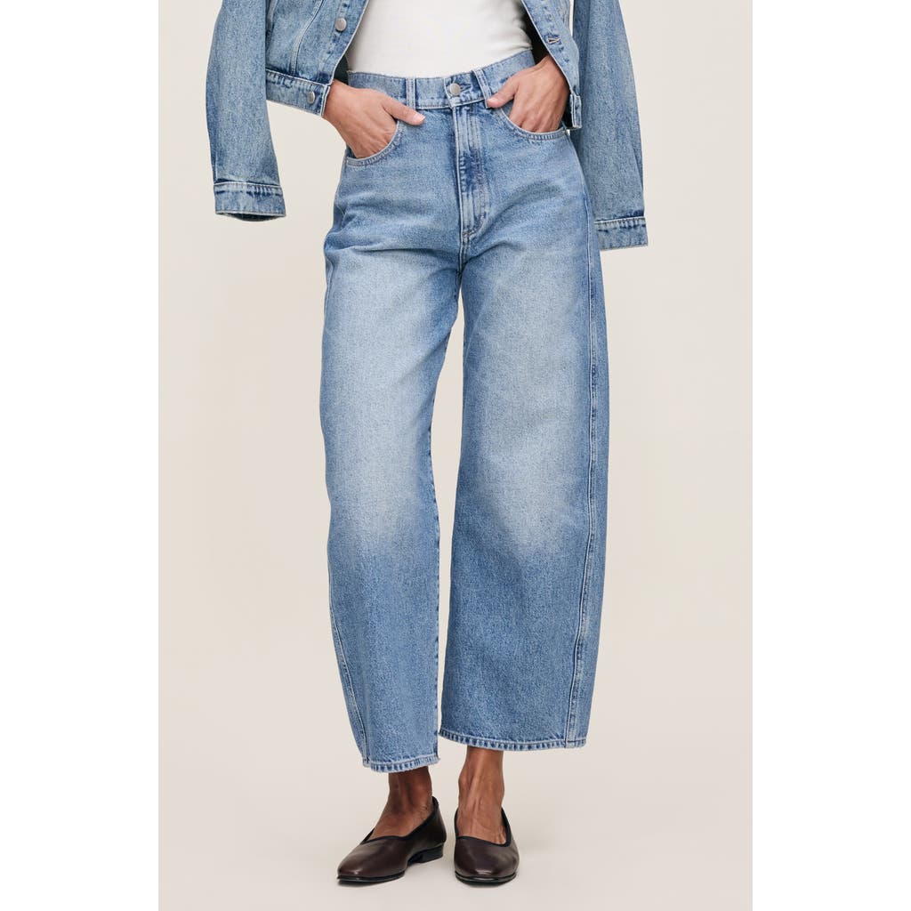 Dl1961 Taylor Relaxed Barrel Leg Jeans In Salt Lake In Blue
