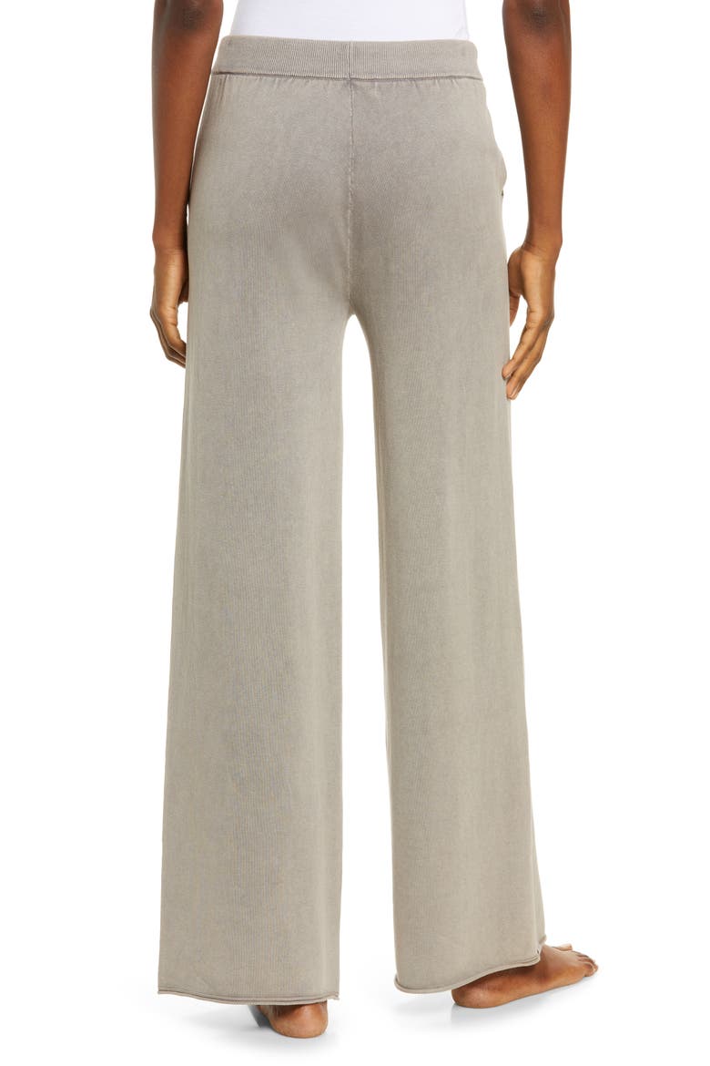 Sunbleached Wide Leg Cotton Lounge Pants, Alternate, color, BEACH ROCK