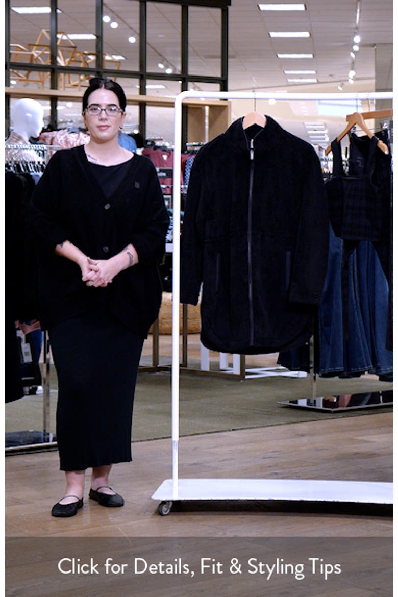 Faux Shearling Longline Jacket video