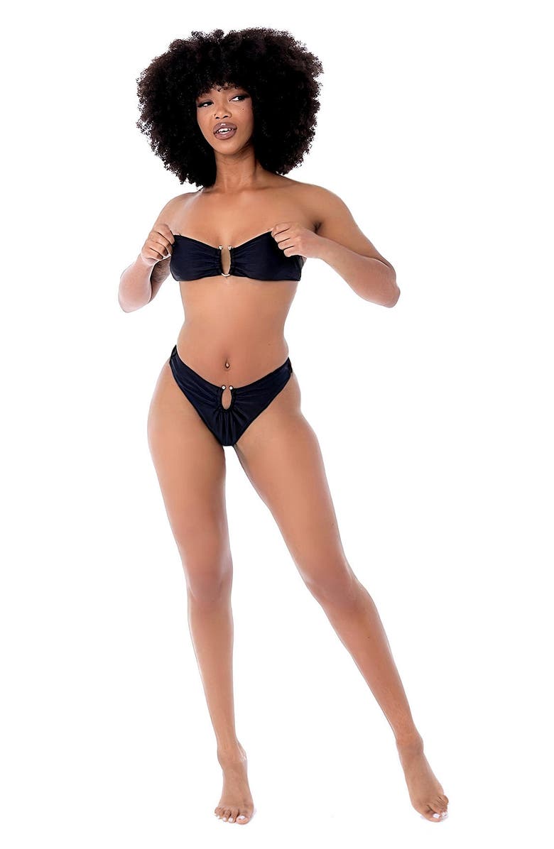 Dai Moda Women's Zeni Two-Piece Bikini, Main, color, Black