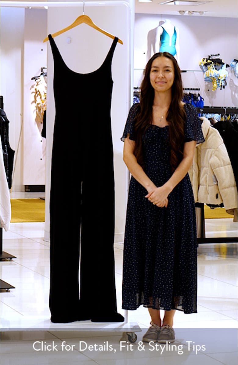 Sculpt Wide Leg Tank Jumpsuit, sales video thumbnail