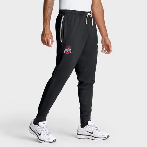 Nike Black Stanford Cardinal 2025 Sideline Standard Issue Dri-fit Taper Pants In Black