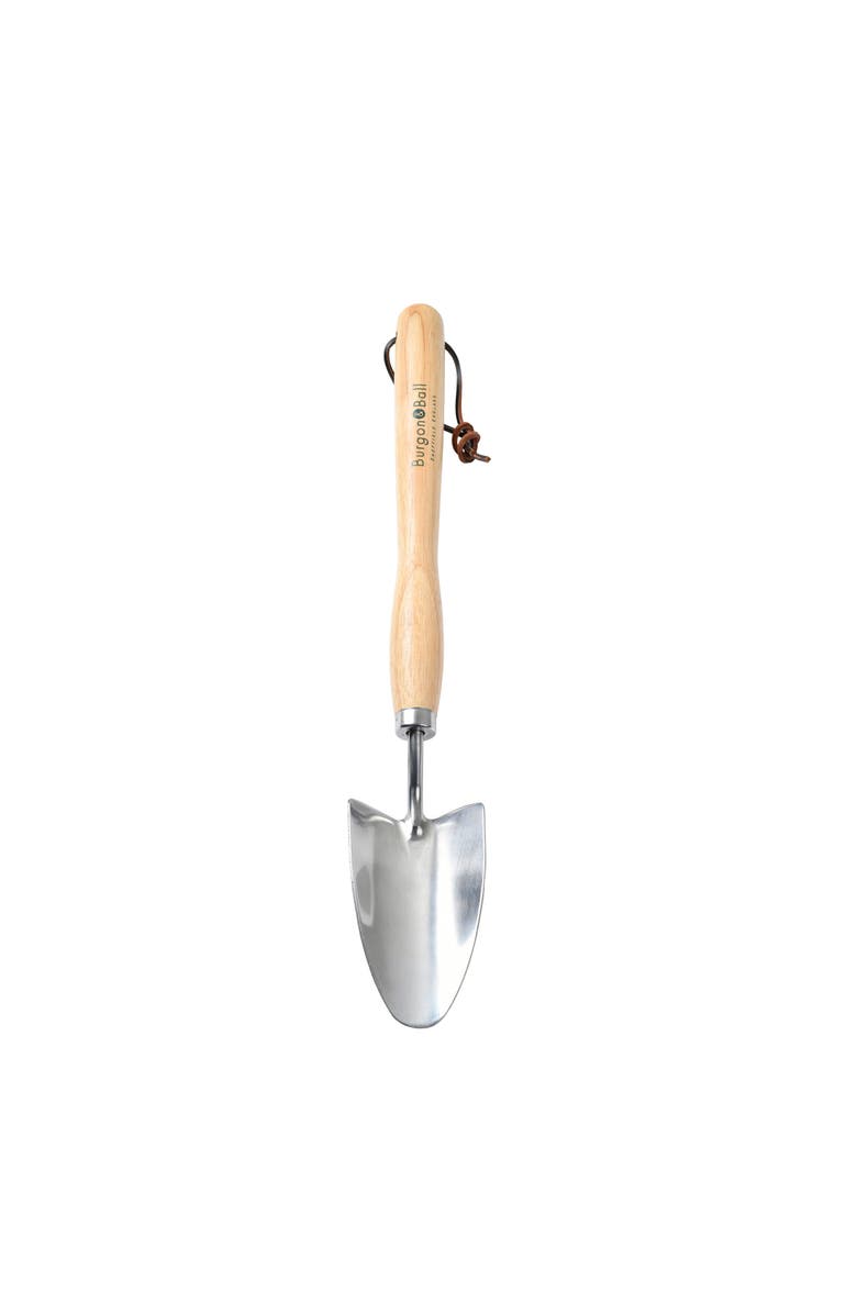 Burgon & Ball Mid-Handled Stainless Steel Trowel, Alternate, color, Stainless Steel